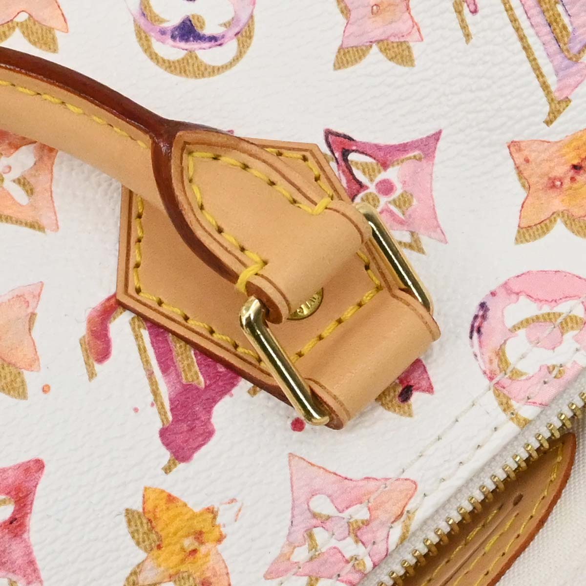 Louis Vuitton White Monogram Watercolor Speedy 35 Handbag M95752