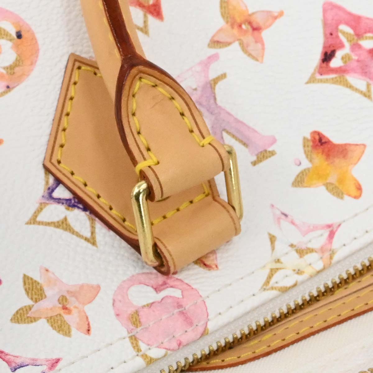 Louis Vuitton White Monogram Watercolor Speedy 35 Handbag M95752