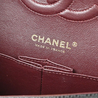 Chanel 2018-2019 Black Caviar Skin Medium Classic Double Flap Shoulder Bag
