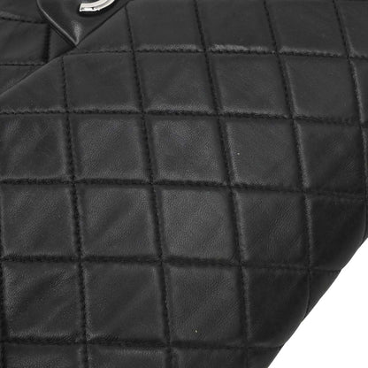 Chanel Black Lambskin Hula Hoop Large Handbag