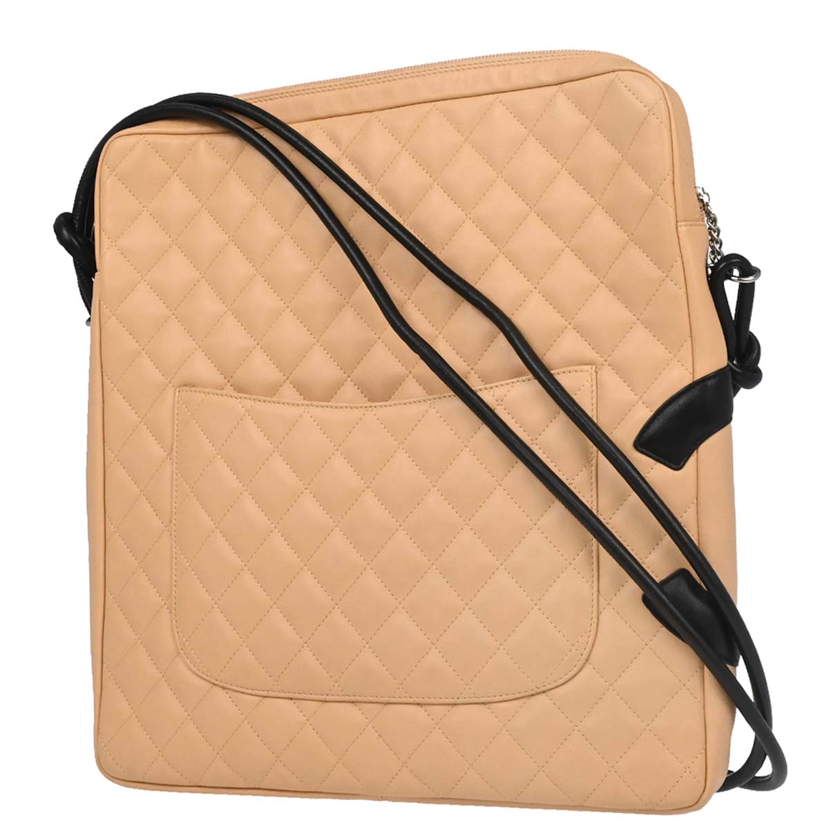 Chanel Beige Calfskin Cambon Ligne Shoulder Bag