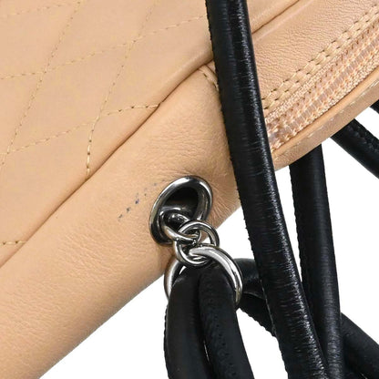 Chanel Beige Calfskin Cambon Ligne Shoulder Bag