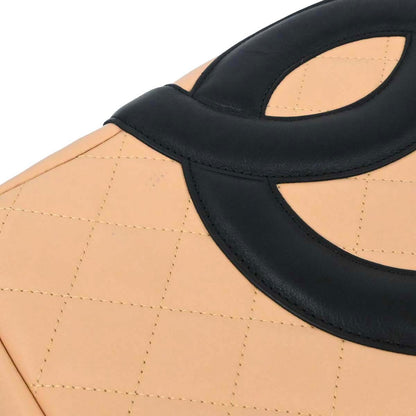 Chanel Beige Calfskin Cambon Ligne Shoulder Bag
