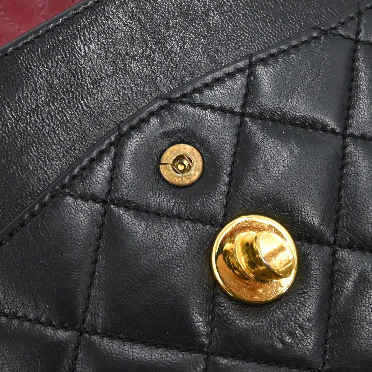 Chanel Black Lambskin Paris Double Flap Shoulder Bag