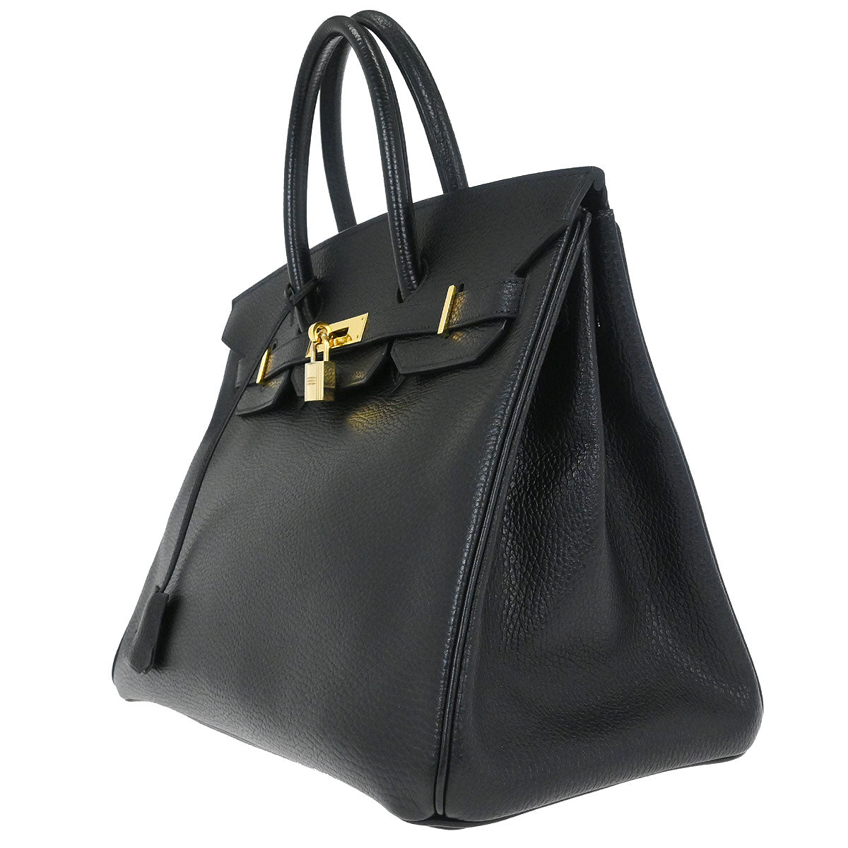Hermes Black Ardennes Birkin 35 Handbag
