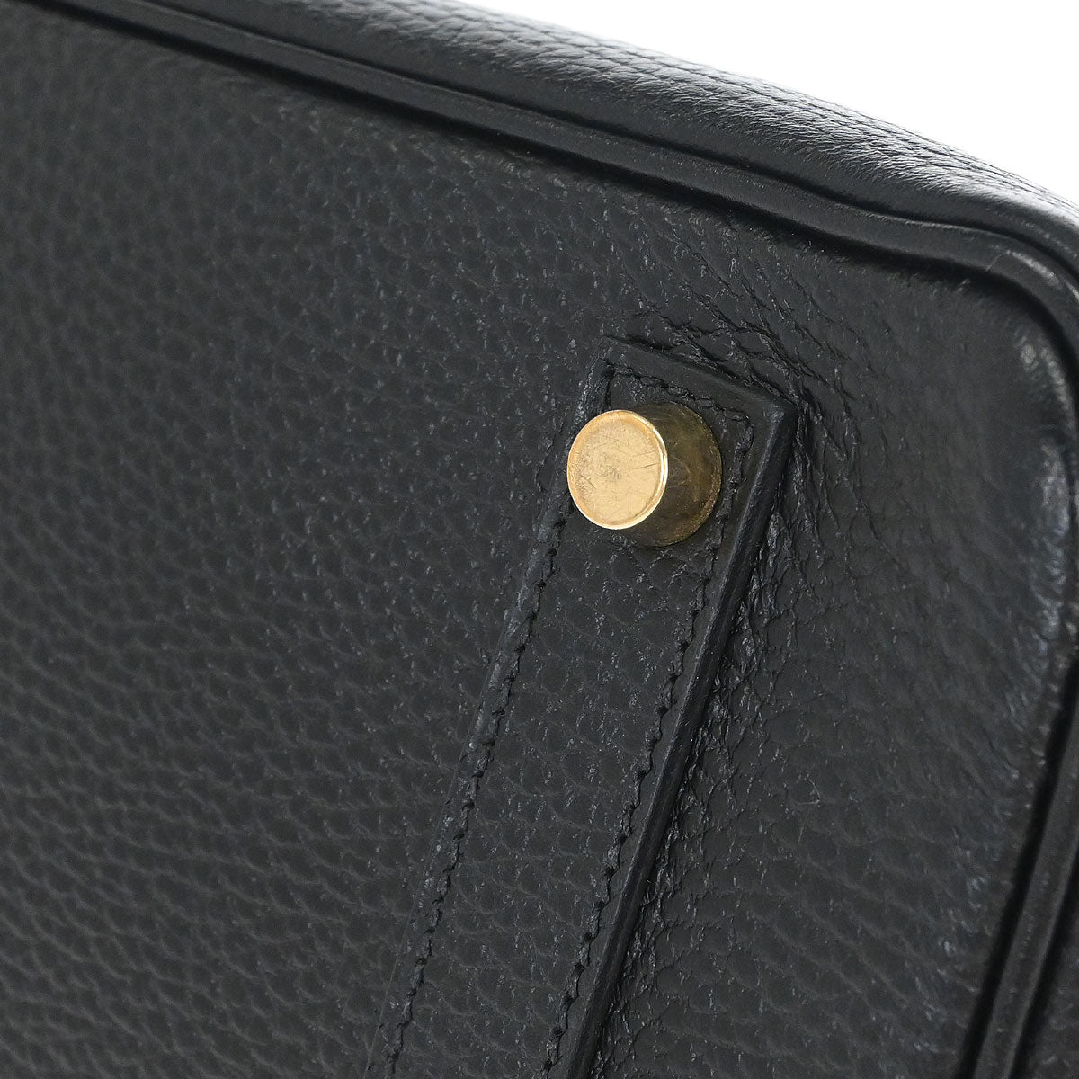 Hermes Black Ardennes Birkin 35 Handbag