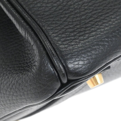 Hermes Black Ardennes Birkin 35 Handbag