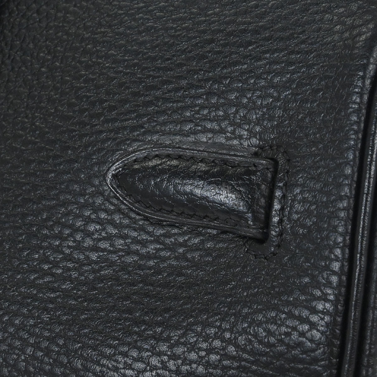 Hermes Black Ardennes Birkin 35 Handbag
