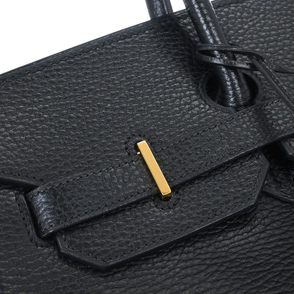 Hermes Black Ardennes Birkin 35 Handbag