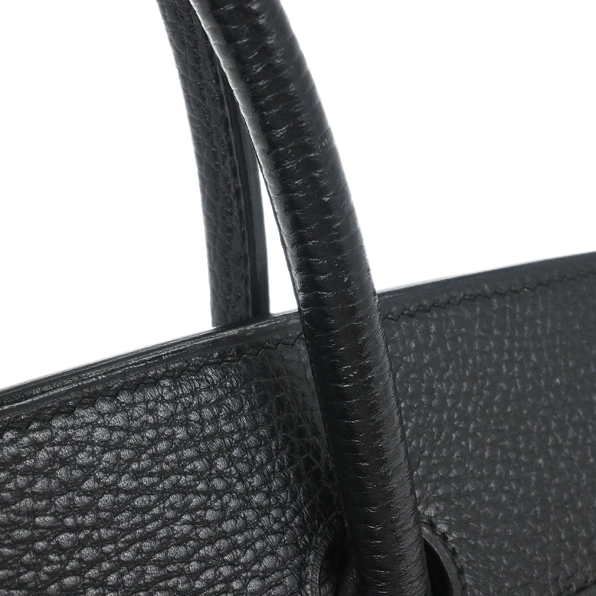 Hermes Black Ardennes Birkin 35 Handbag