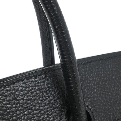 Hermes Black Ardennes Birkin 35 Handbag