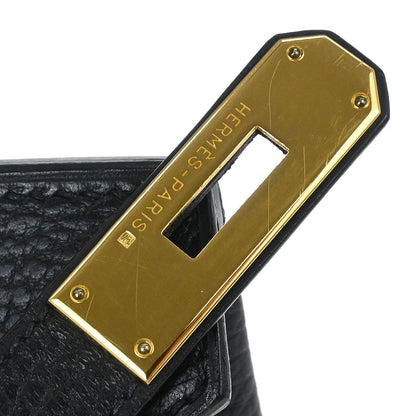Hermes Black Ardennes Birkin 35 Handbag