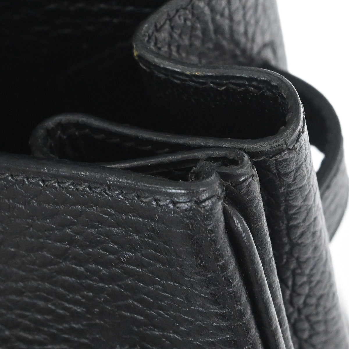 Hermes Black Ardennes Birkin 35 Handbag