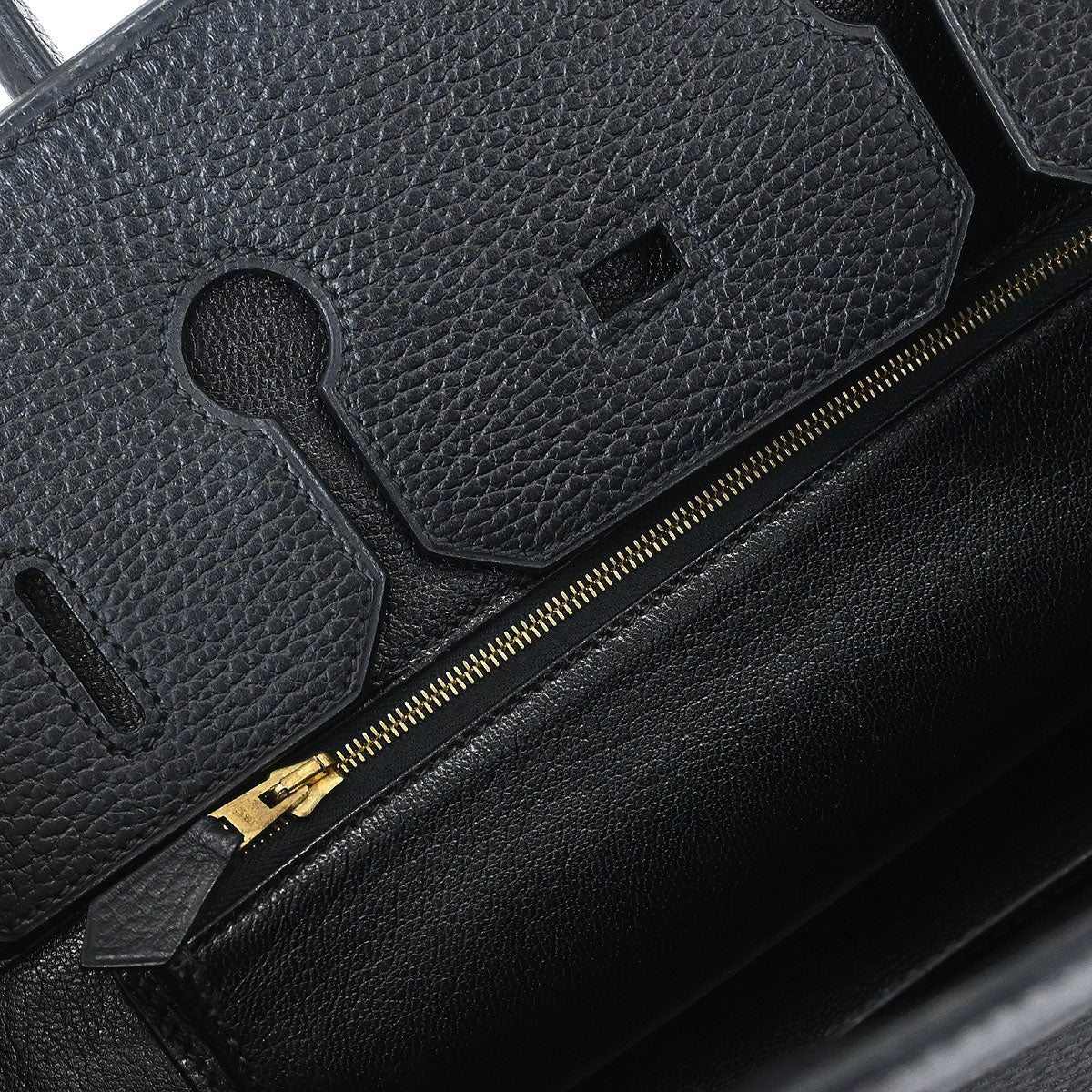 Hermes Black Ardennes Birkin 35 Handbag