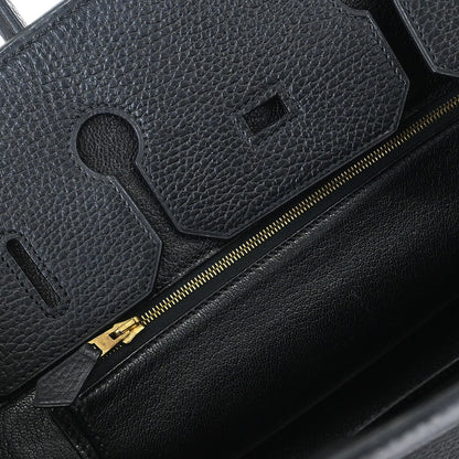 Hermes Black Ardennes Birkin 35 Handbag