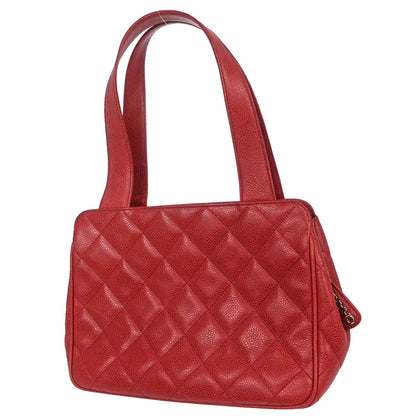 Chanel Red Caviar Skin Handbag