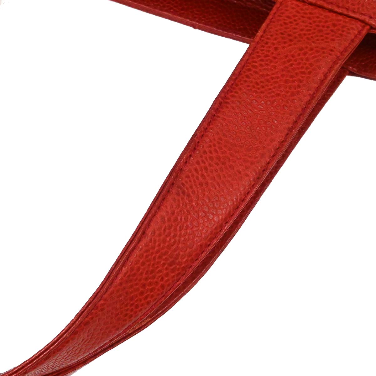 Chanel Red Caviar Skin Handbag