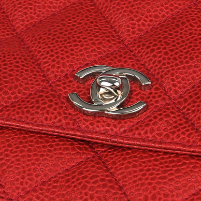 Chanel Red Caviar Skin Handbag