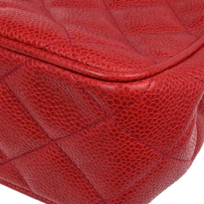 Chanel Red Caviar Skin Handbag