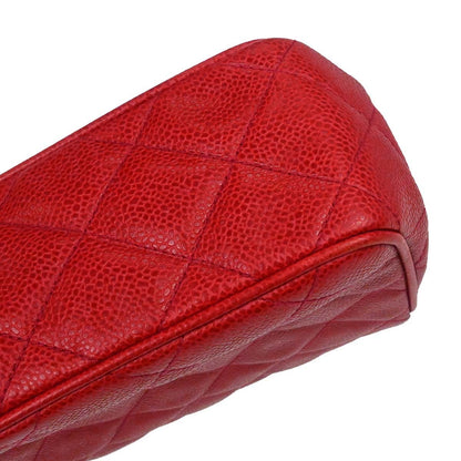 Chanel Red Caviar Skin Handbag