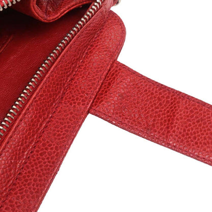 Chanel Red Caviar Skin Handbag