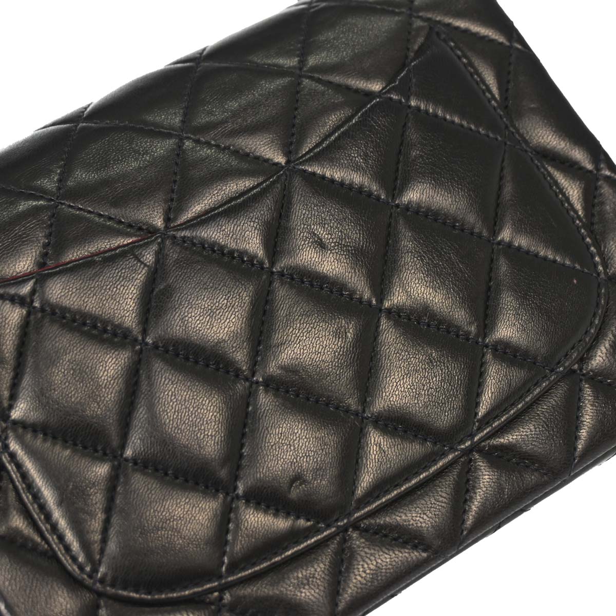 Chanel 1991-1994 Black Lambskin Mini Classic Square Flap Shoulder Bag 17