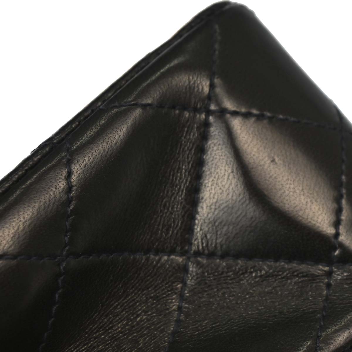 Chanel 1991-1994 Black Lambskin Mini Classic Square Flap Shoulder Bag 17