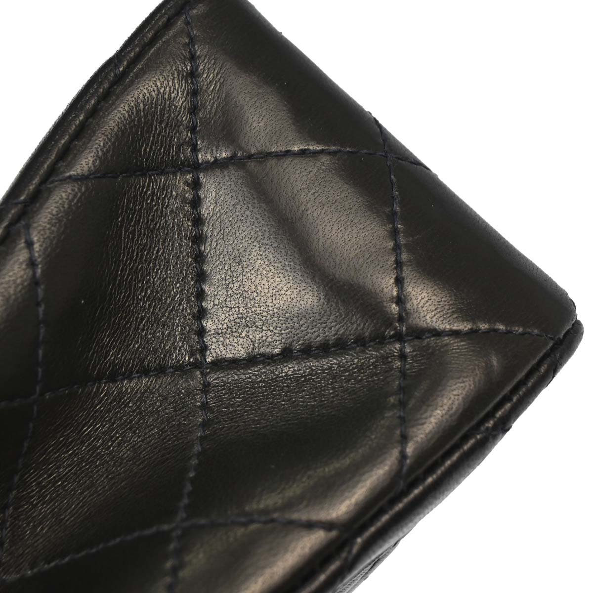 Chanel 1991-1994 Black Lambskin Mini Classic Square Flap Shoulder Bag 17
