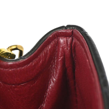 Chanel 1991-1994 Black Lambskin Mini Classic Square Flap Shoulder Bag 17