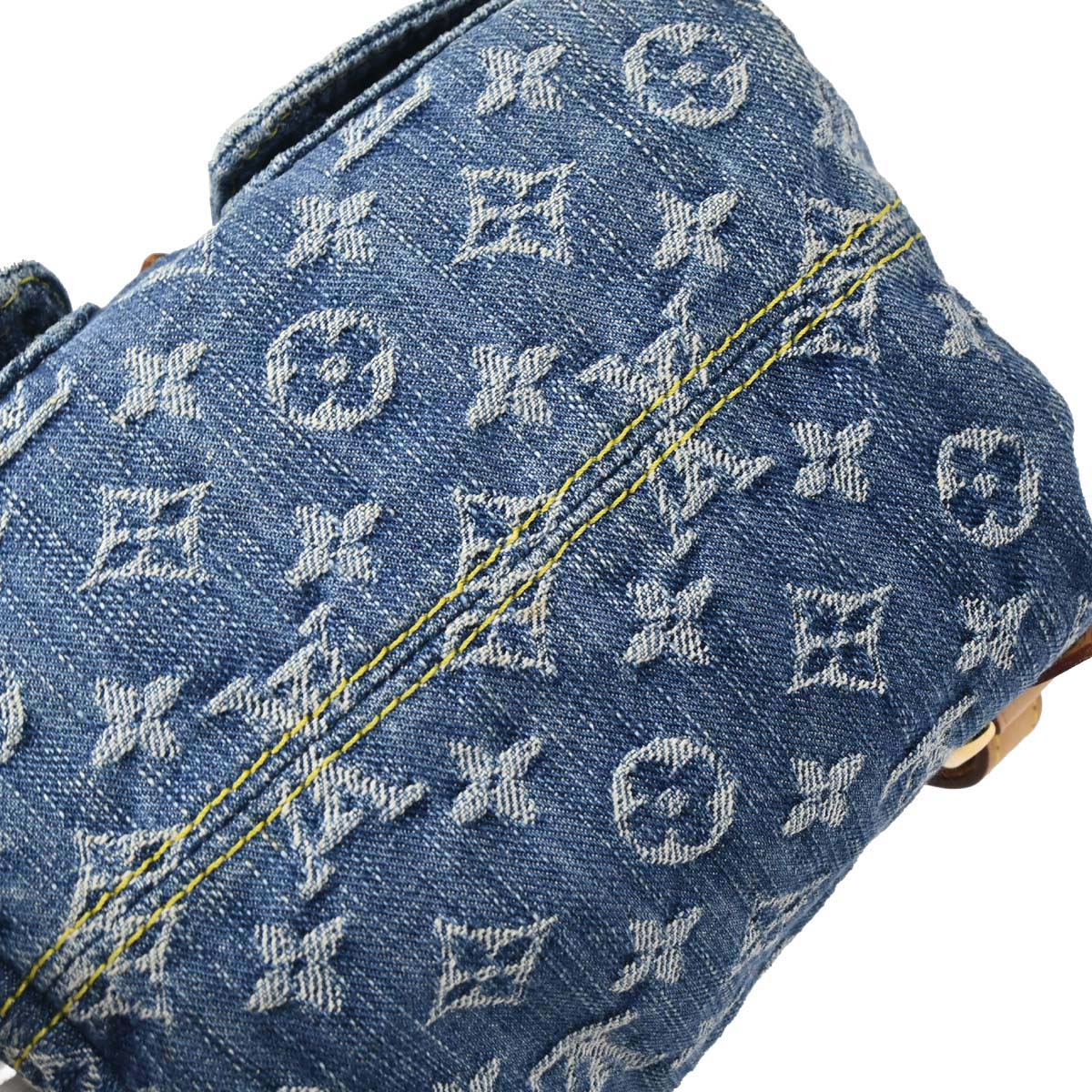 Louis Vuitton 2006 Blue Monogram Denim Sac a Dos PM Backpack M95057