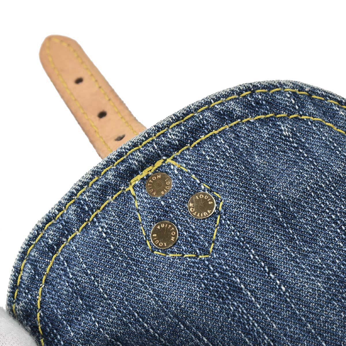Louis Vuitton 2006 Blue Monogram Denim Sac a Dos PM Backpack M95057