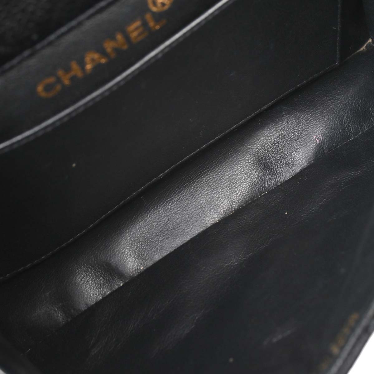 Chanel 1996-1997 Black Caviar Skin Double Sided Flap Shoulder Bag