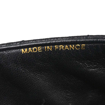 Chanel 1996-1997 Black Caviar Skin Double Sided Flap Shoulder Bag