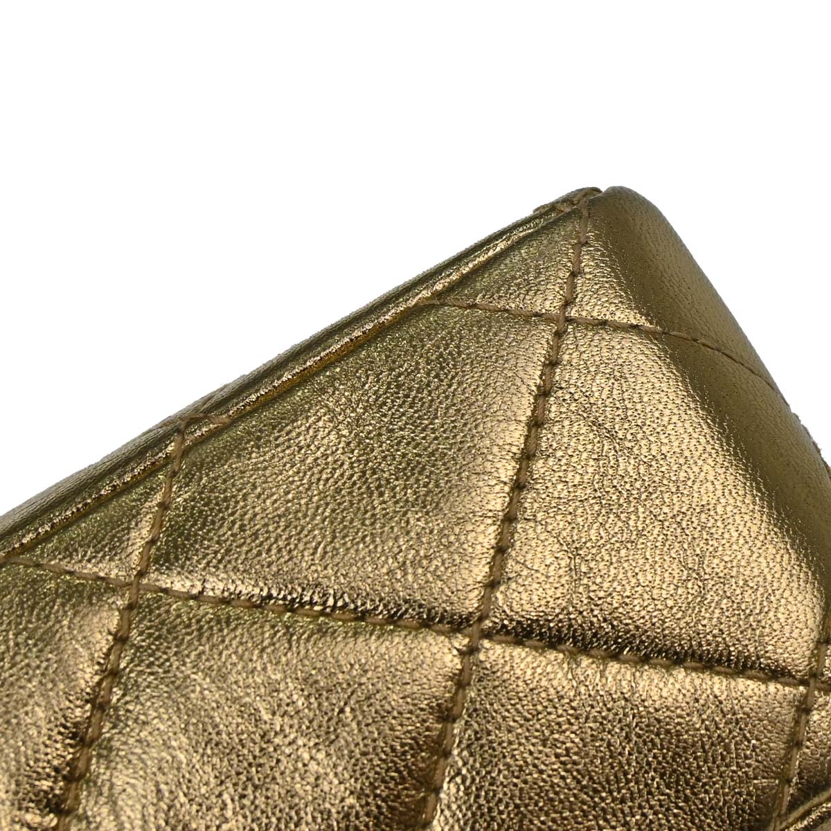 Chanel Gold Lambskin Shoulder Bag