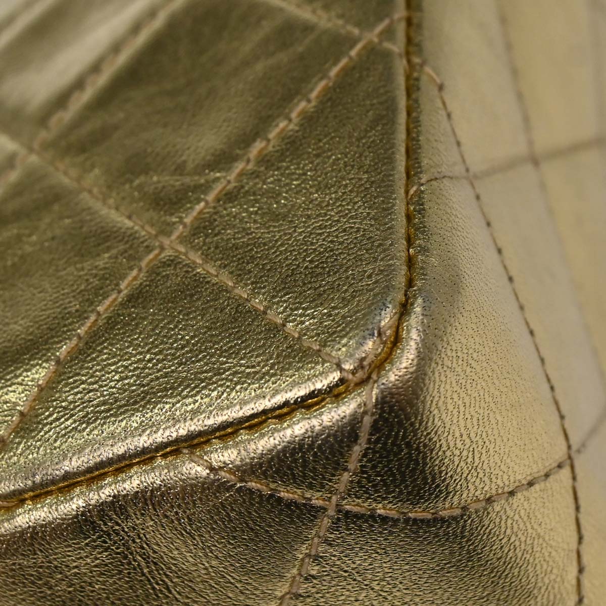 Chanel Gold Lambskin Shoulder Bag