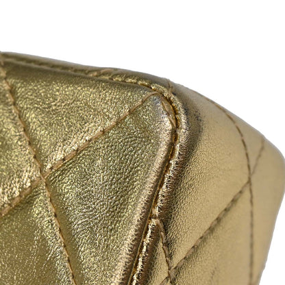 Chanel Gold Lambskin Shoulder Bag