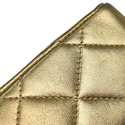 Chanel Gold Lambskin Shoulder Bag