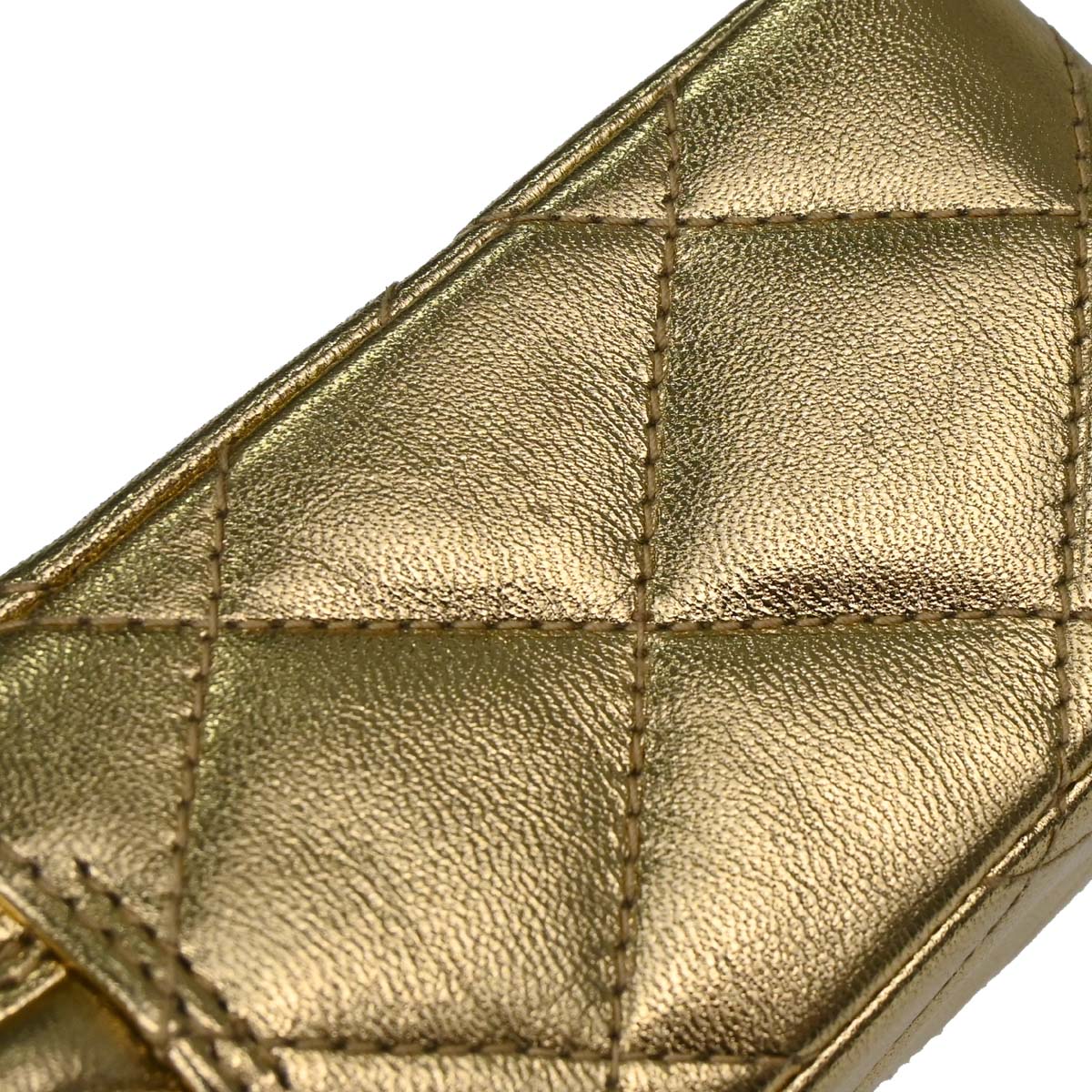 Chanel Gold Lambskin Shoulder Bag