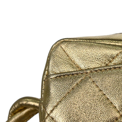 Chanel Gold Lambskin Shoulder Bag