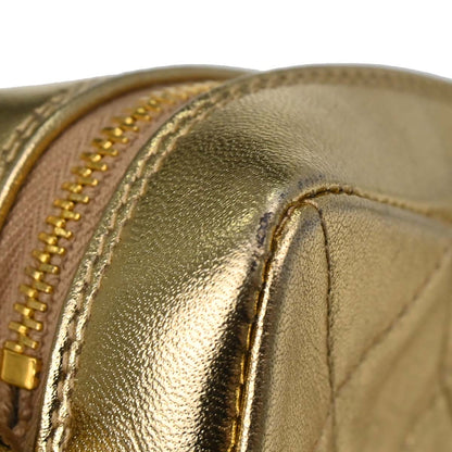 Chanel Gold Lambskin Shoulder Bag
