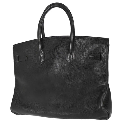 Hermes Black Ardennes Birkin 35 Handbag