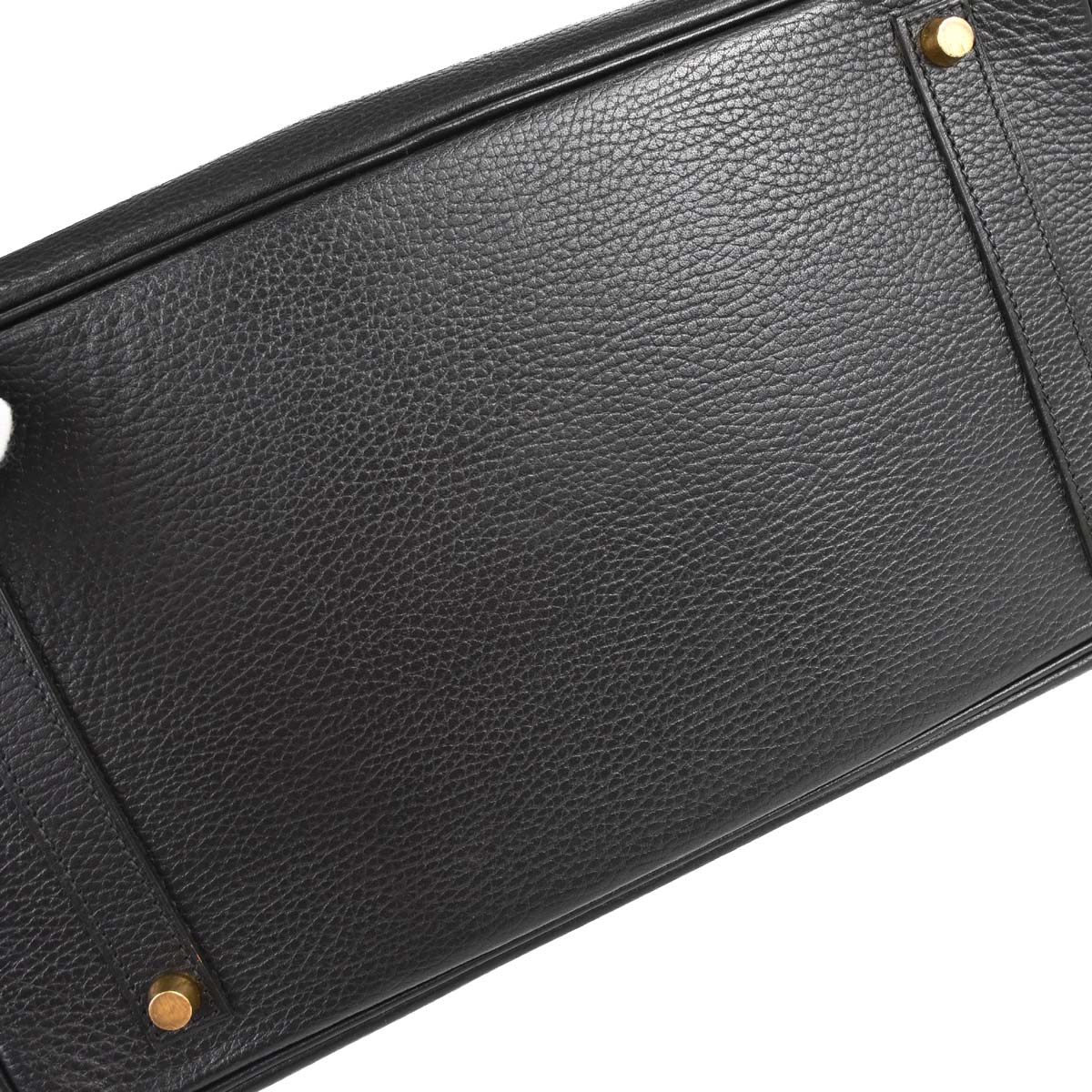 Hermes Black Ardennes Birkin 35 Handbag