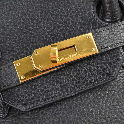 Hermes Black Ardennes Birkin 35 Handbag