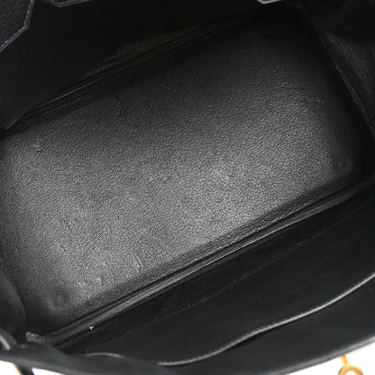 Hermes Black Ardennes Birkin 35 Handbag