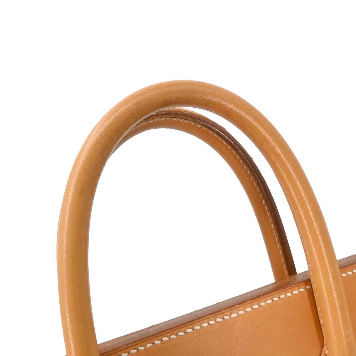 Hermes Blue Natural Toile Jean Vache Haut a Courroies 32 Handbag