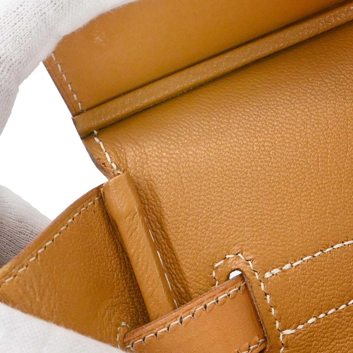 Hermes Blue Natural Toile Jean Vache Haut a Courroies 32 Handbag
