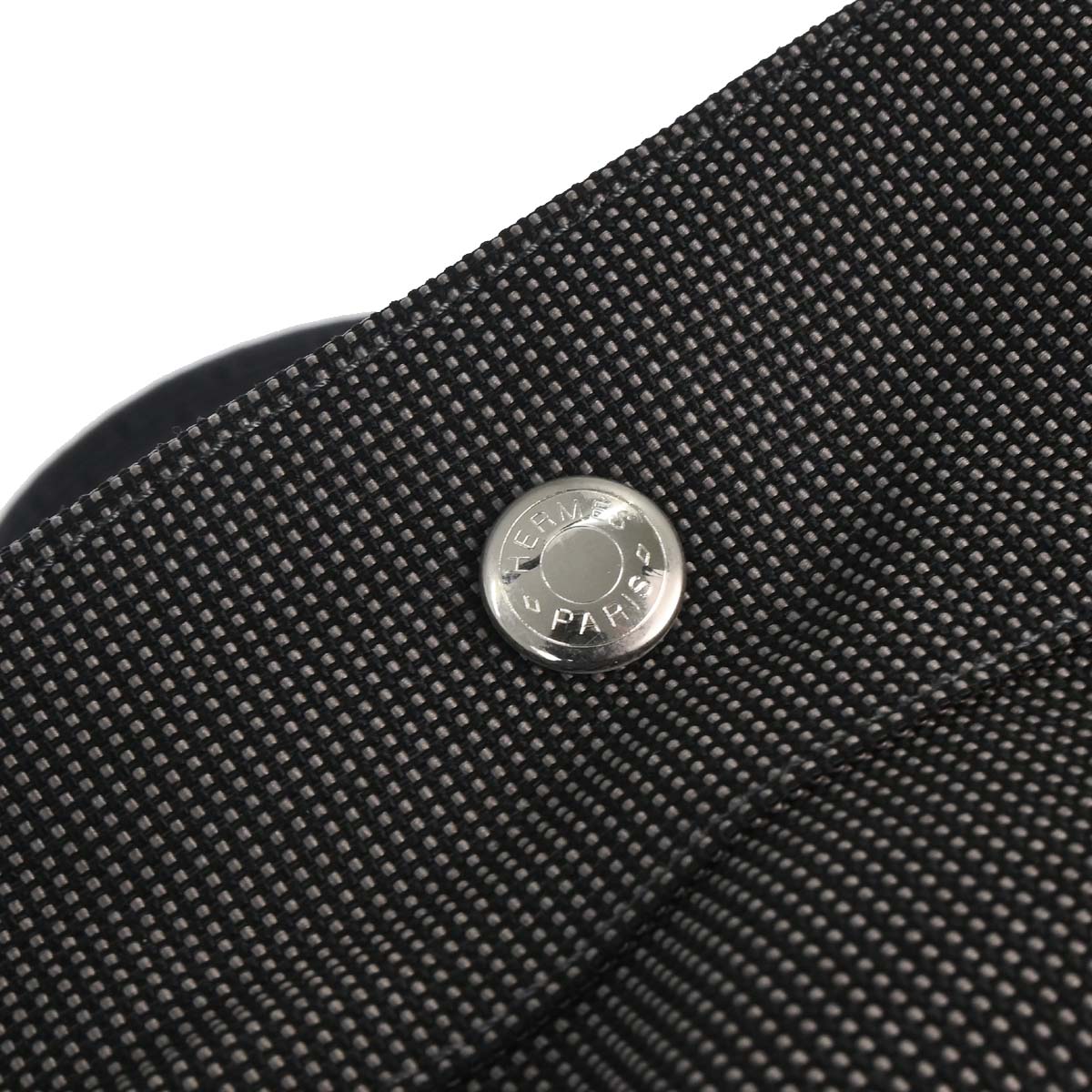 Hermes Gray Canvas Herline Tote TGM Handbag