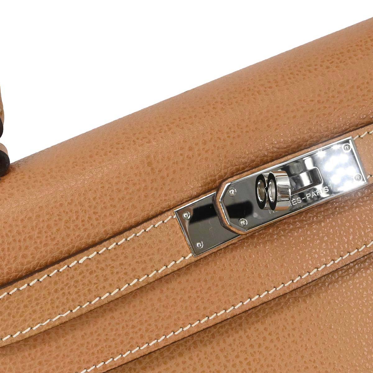 Hermes Natural Vache Liegee Kelly 28 Sellier 2way Shoulder Handbag