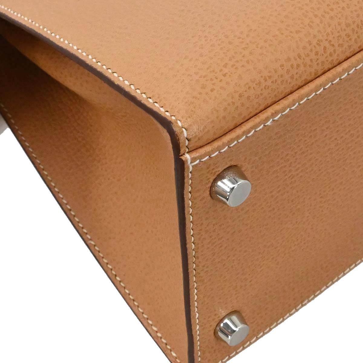 Hermes Natural Vache Liegee Kelly 28 Sellier 2way Shoulder Handbag
