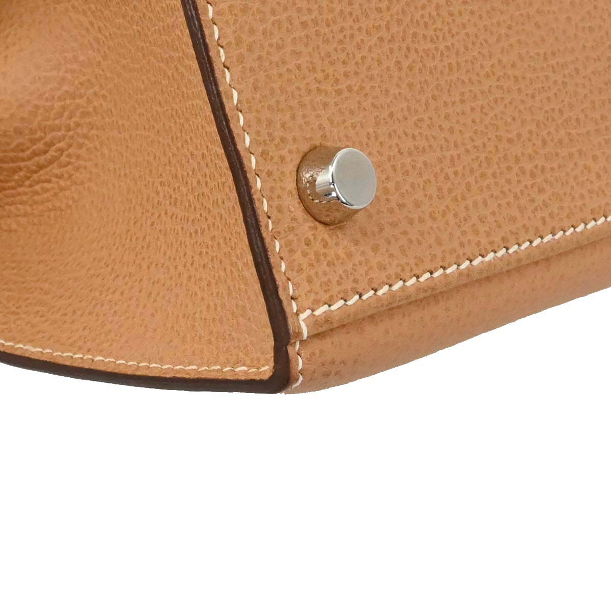 Hermes Natural Vache Liegee Kelly 28 Sellier 2way Shoulder Handbag